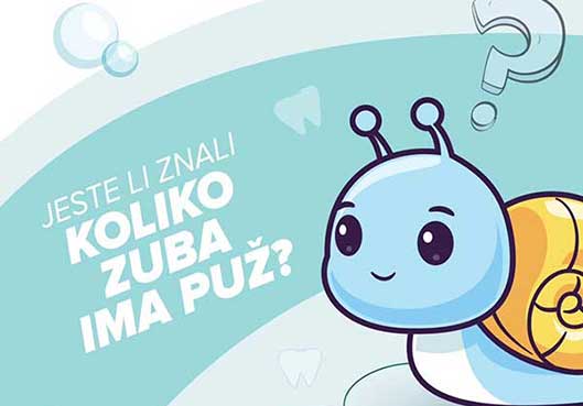 Jeste li znali koliko zuba ima puž?